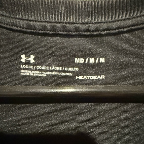 Under Armour Black V-Neck Performance Short Sleeve Tee - Picture 2 of 5